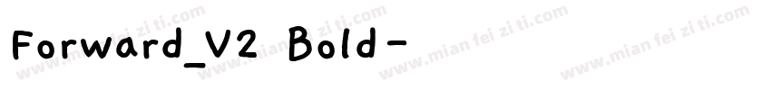 Forward_V2 Bold字体转换
